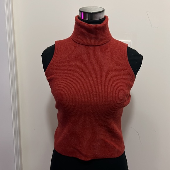 Sarah Spencer Marino Wool Turtleneck Top Size large - Picture 6 of 6
